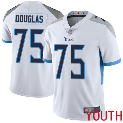 Tennessee Titans Limited White Youth Jamil Douglas Road Jersey NFL Football 75 Vapor Untouchable